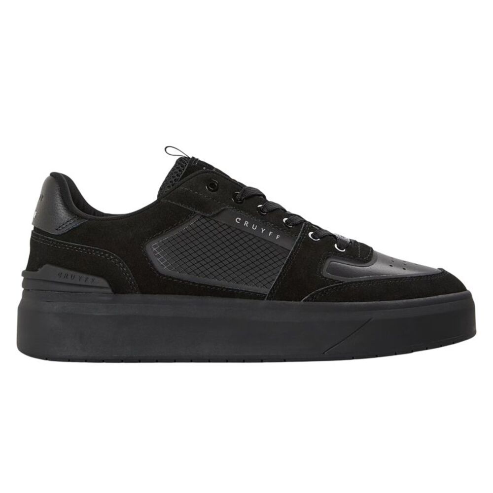 Cruyff Mens Endorsed Leather Sneakers / Black
